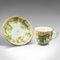 Antique English Victorian Ceramic Tea Cups & Saucers, Set of 8 4
