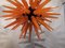 Mid-Century Italian Orange Murano Art Glass Chandelier, 2000s 6