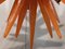 Lámpara de araña italiana Mid-Century de cristal de Murano naranja, década de 2000, Imagen 5