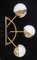 Mid-Century Kunst Wandlampe aus Muranoglas & Messing in Halbkreisform, 2000er 8