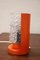 Mid-Century Italian Murano Glass and Orange Metal Table Lamp, 1950s, Image 6