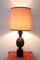 Lampe de Bureau Ananas Marron Vintage en Céramique, 1970s 10