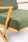 Fauteuil Vintage en Boucle Vert Olive, 1970s 4