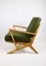 Fauteuil Vintage en Boucle Vert Olive, 1970s 8