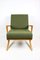 Vintage Olive Green Boucle Armchair, 1970s, Image 3