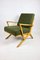 Vintage Olive Green Boucle Armchair, 1970s, Image 5