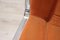 Dining Chairs in Chromed Metal and Orange Velvet, 1970s, Set of 4, Image 8