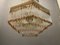 Lámpara de araña estilo Liberty italiana de cristal de Murano, años 60, Imagen 4