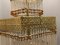 Italian Liberty Style Murano Glass Rod Chandelier, 1960s 8