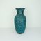 Black Cerarmic Model No. 239-41 Fat Lava Vase with Turquoise Glaze from Scheurich, 1970s 8