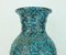 Black Cerarmic Model No. 239-41 Fat Lava Vase with Turquoise Glaze from Scheurich, 1970s 5