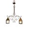 Antique Wrought Iron Pendant Light, 1940s, Image 1