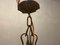 Antique Wrought Iron Pendant Light, 1940s, Image 4