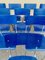 Chaises de Salle à Manger Industrielles Bleues, 1970s, Set de 10 7