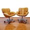 Mid-Century Swivel Office Chair in Leather, Italy, 1970s 3