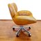Mid-Century Swivel Office Chair in Leather, Italy, 1970s 11
