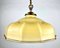 Yellow Glass Pendant Lamp with Brass Fixing, France, 1960s, Image 4