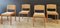 Mid-Century Dining Table Chairs, 1960s, Set of 4 10