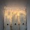 Italian Frosted Glass Snow Sconce, 1970s 19