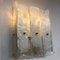 Italian Frosted Glass Snow Sconce, 1970s 27
