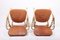 Mid-Century Lounge Chairs in Bamboo and Leather, Denmark, 1950s, Set of 2 5