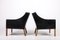 Mid-Century Danish Lounge Chairs in Patinated Leather by Børge Mogensen from Fredericia, Set of 2 4