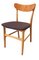 Danish Dining Chairs in Teak and Oak with Blue Upholstery, 1960s, Set of 6 1