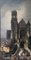 Joseph Bles, Kirchenbild, 1800er, Öl auf Leinwand, gerahmt 3