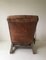 Antique Brown Le Surrepos Du Dr. Pascaud Lounge Chair, Paris, 1920s 6