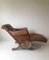 Antique Brown Le Surrepos Du Dr. Pascaud Lounge Chair, Paris, 1920s 3