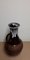 Vase Vintage en Céramique Style Fat Lava avec Vernis Marron et Lave Blanc-Gris de Jasba, 1970s 2