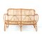 Mid-Century Modern Rattan and Bamboo Love Seat or Sofa from Rohé Noordwolde, 1960s, Image 3