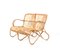 Mid-Century Modern Rattan and Bamboo Love Seat or Sofa from Rohé Noordwolde, 1960s 7