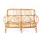 Mid-Century Modern Rattan and Bamboo Love Seat or Sofa from Rohé Noordwolde, 1960s 4