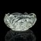 Vintage French Cut Glass Decorative Fruit Bowl, 1950s 1