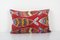 Housse de Coussin Ikat en Soie Rouge et Velours, 2010s 1