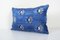 Blue Silk and Velvet Cushion Cover, 2010s, Image 2