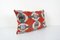 Red Silk and Velvet Ikat Cushion Cover, 2010s 3