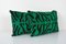 Handmade Green Velvet and Silk Tiger Ikat Cushion Covers, 2010s, Set of 2 3