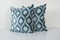 Blue Velvet and Silk Cushion Covers, 2010s, Set of 2, Image 3