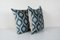 Blue Velvet and Silk Cushion Covers, 2010s, Set of 2, Image 4