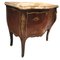 Vintage Louis Xv Style Commode in Wood, Marble & Bronze, Spain, 1980s 8