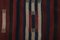 Long Turkish Striped Kilim Runner Rug, Image 7