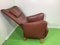 Vintage Leather Relax Chair & Ottoman from Swedese, 1980s, Set of 2, Image 4
