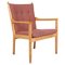 Lounge or Armchair attributed to Hans J. Wegner for Fritz Hansen, 1980s, Image 1