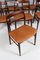 VIntage Tan Aniline Leather Dining Chairs by Henning Kjærnulf, 1970s, Set of 8 4