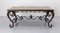 French Wrought Iron and Ceramic Top Coffee Table, 1960s 6