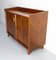 Mid-Century French Iroko Veneer and Brass Bar Cocktail Cabinet, 1950s 5