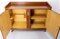 Französischer Mid-Century Iroko Furnier & Messing Bar Cocktailschrank, 1950er 7