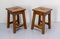 Oak Stools, 1970s, Set of 2 3